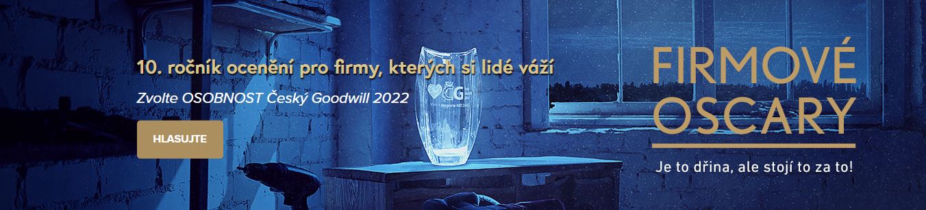 Díky Vám jsme byli nominováni na Český Goodwill 2022